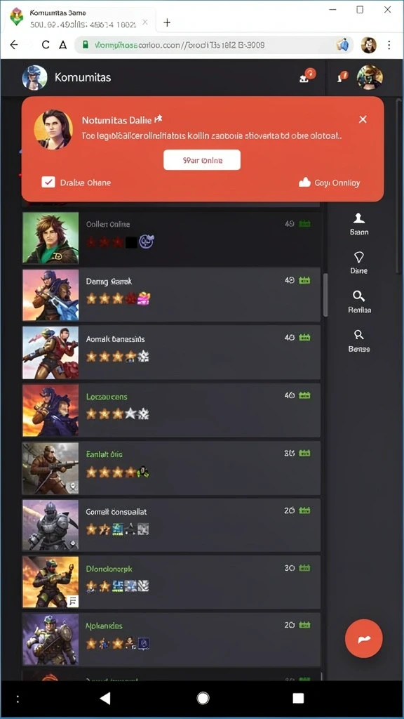 Cuplikan layar menu unduhan peluncur88 untuk perangkat Android